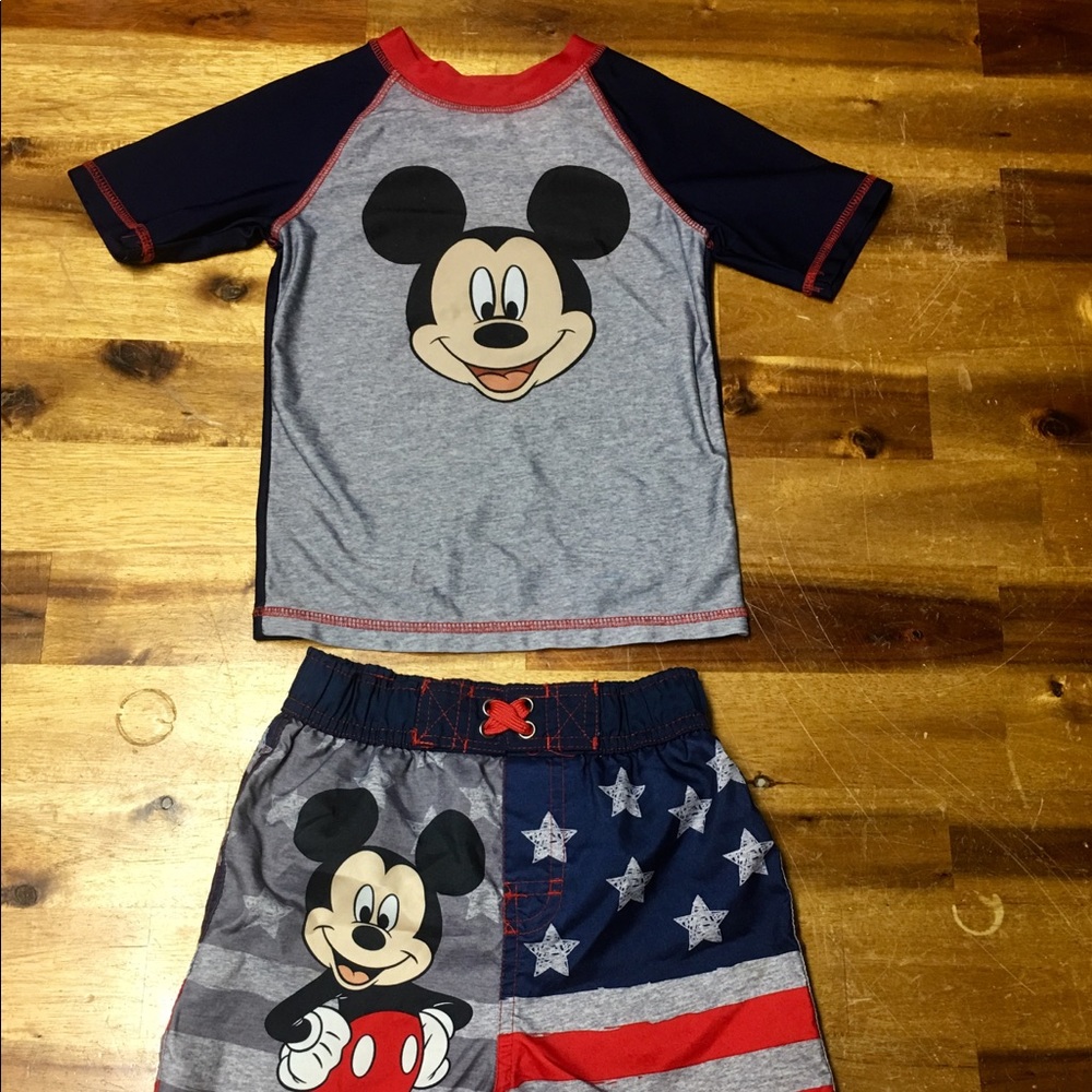 Boys Micky Mouse Swim Set Size 3T